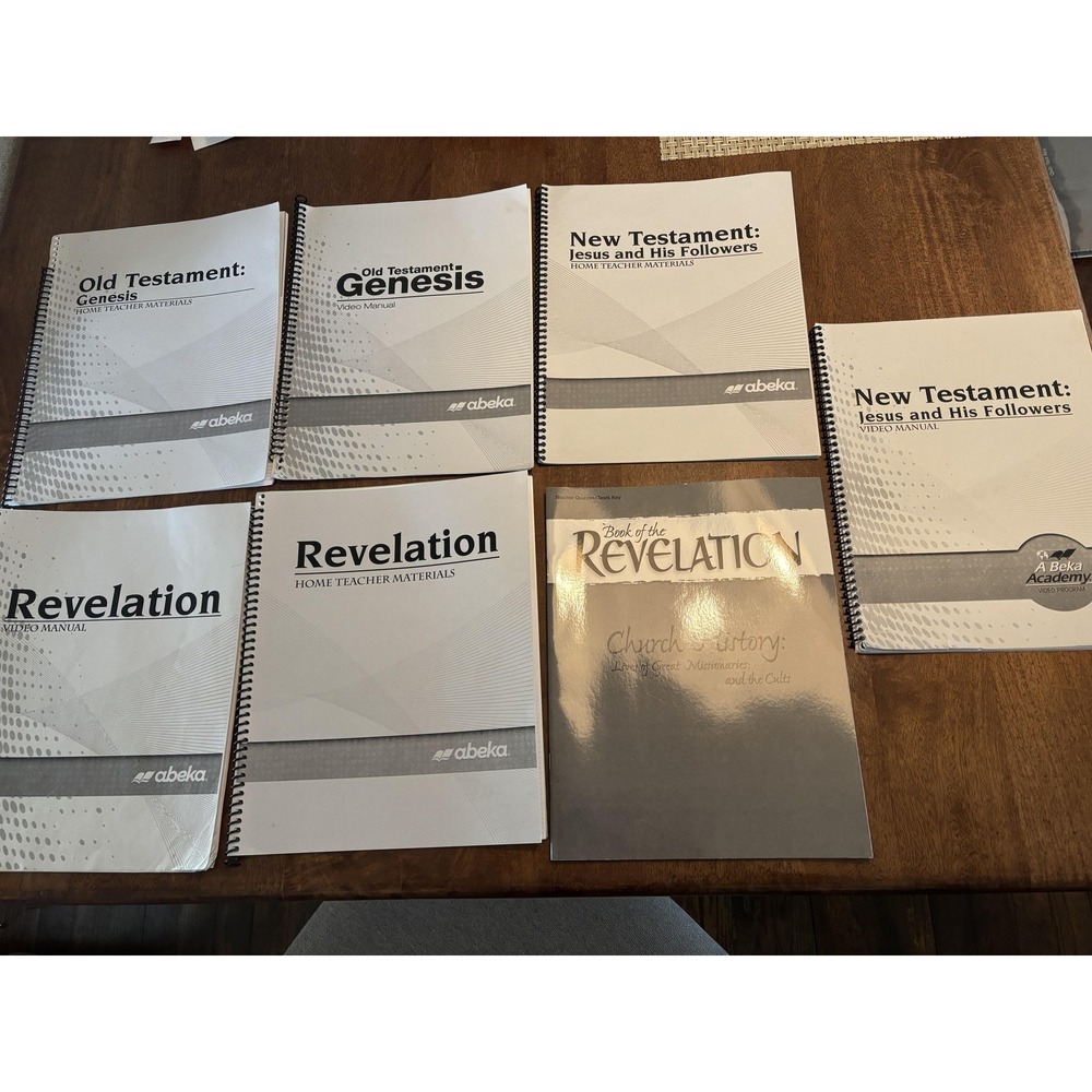 Abeka Genesis New Testament Revelation Instructor Teacher Video Manuals Lot Of 7